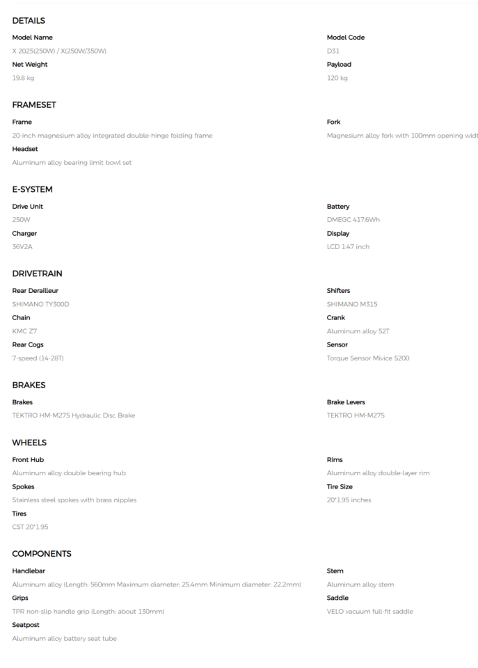 Fiido Folding Electric Bike